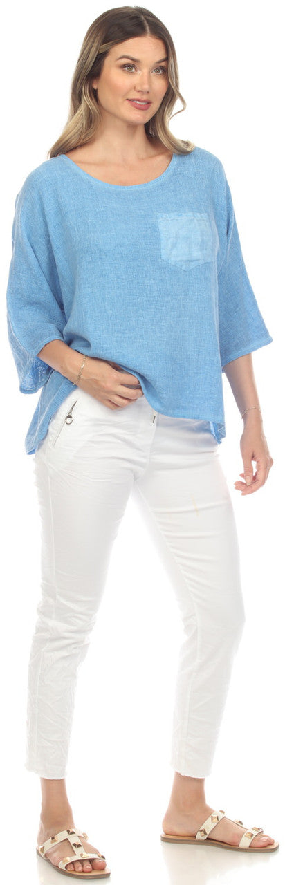 Tiffany Pocket Detail Tee Top