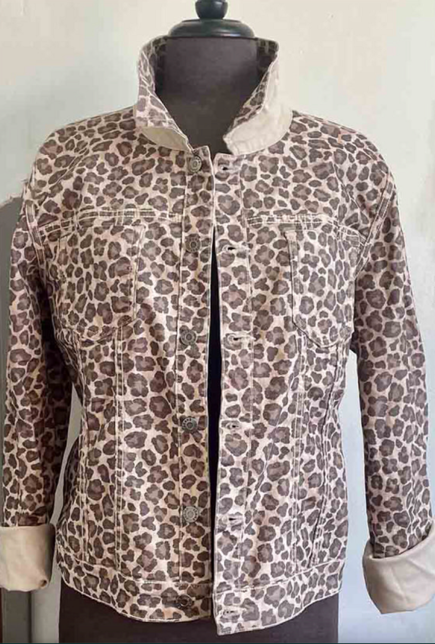 Leopard/Khaki Reversible Jacket