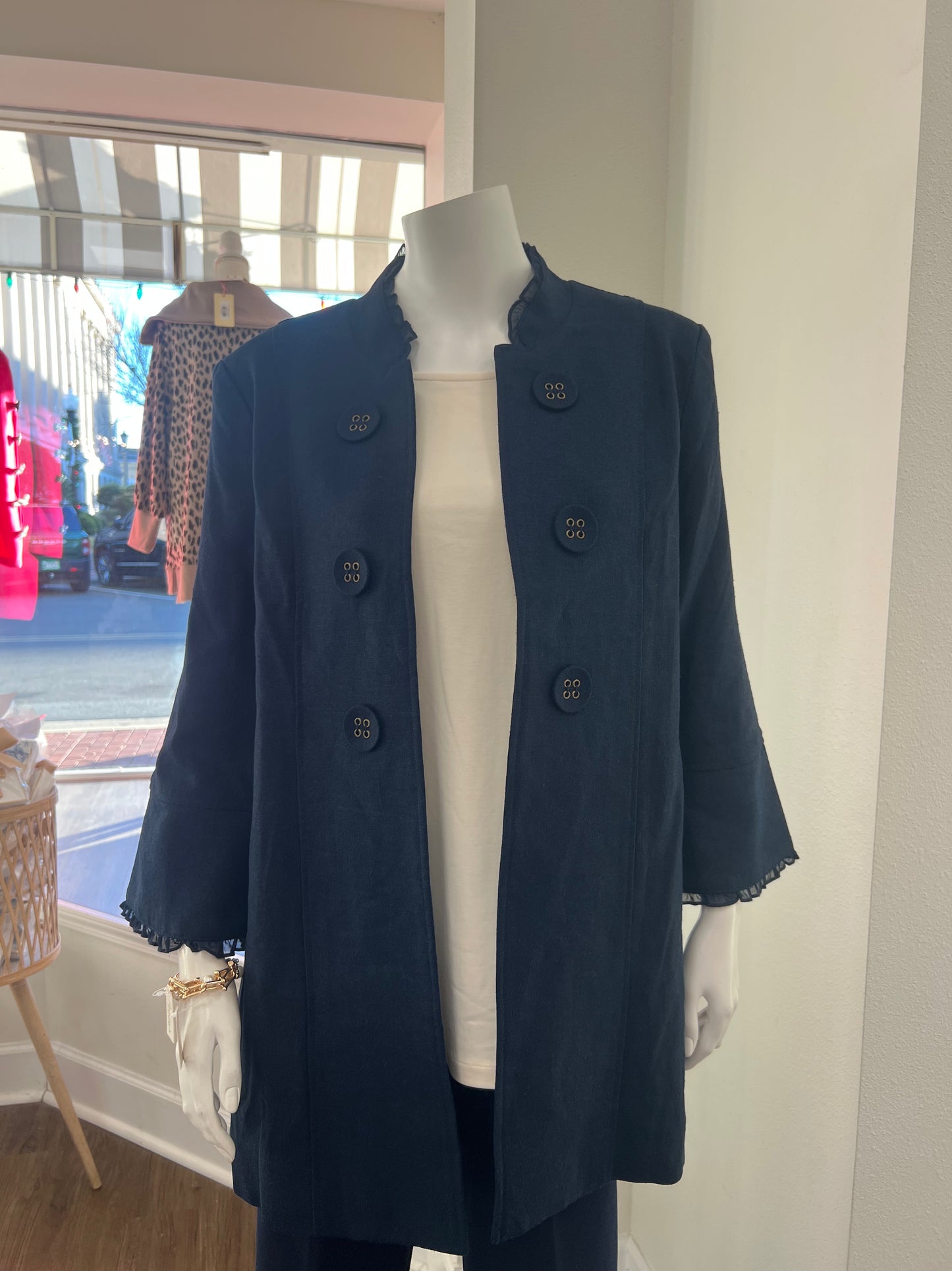 Midnight Buttoned Coat