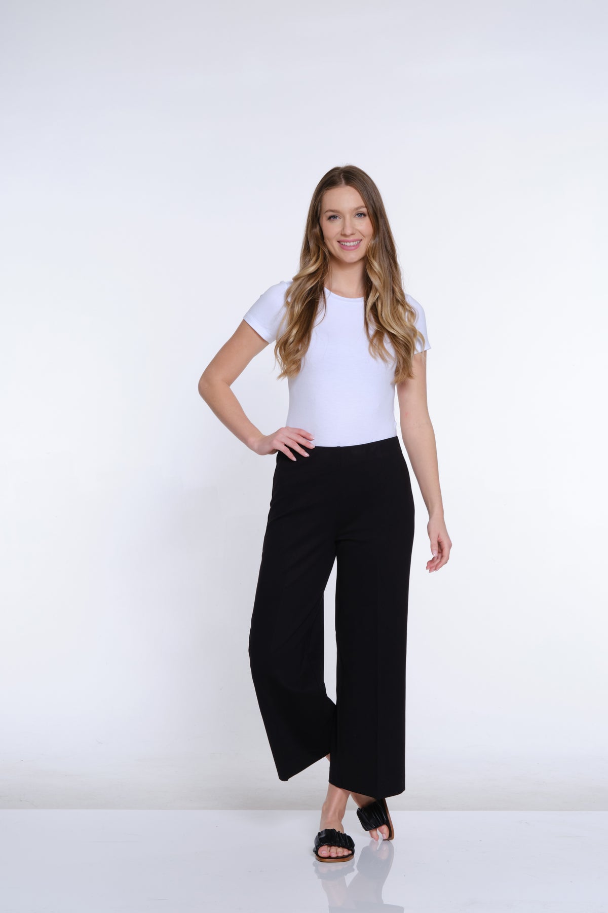 Black Grand Bazaar Wide Leg Pants