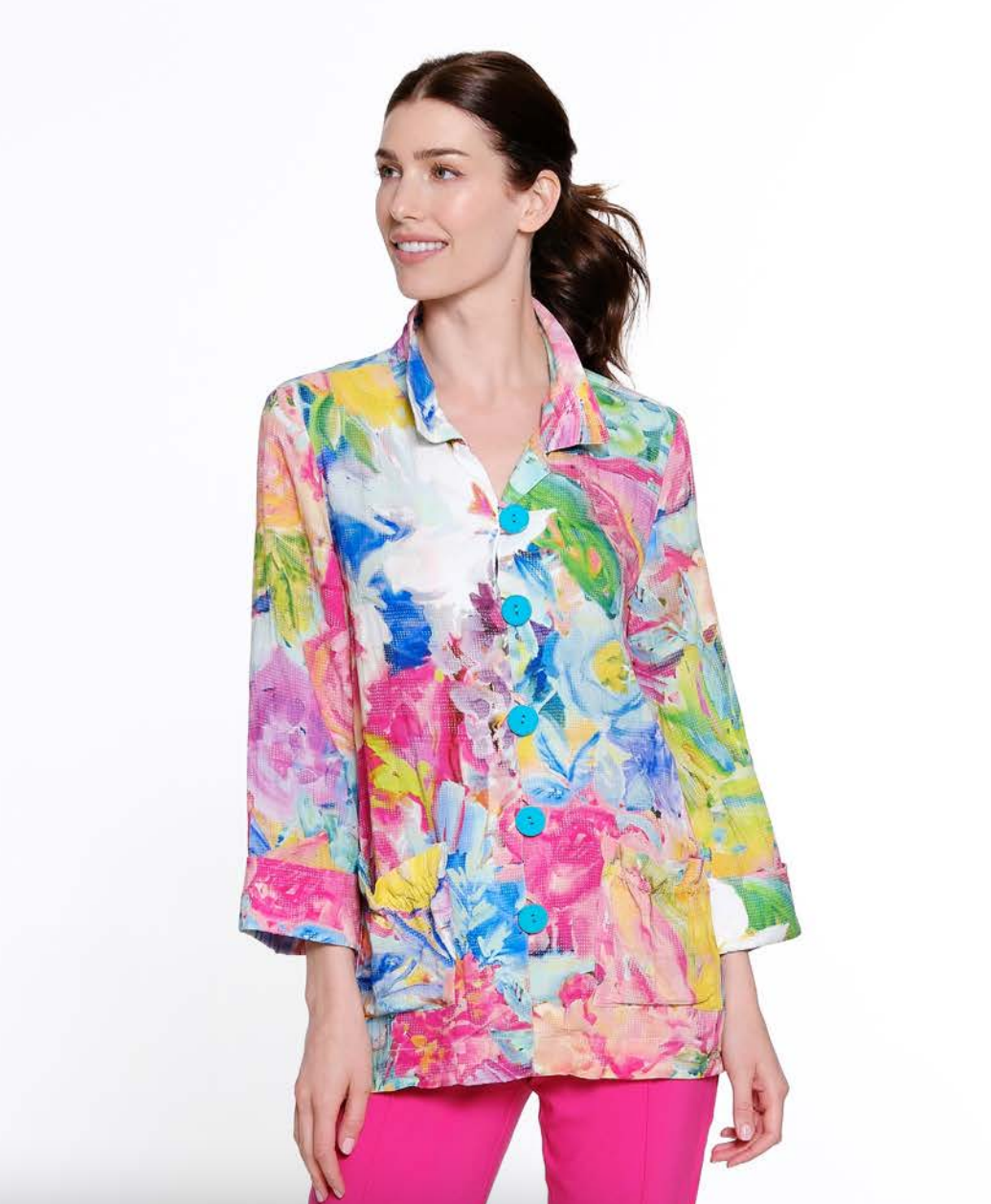 Floral Wire Collar Jacket