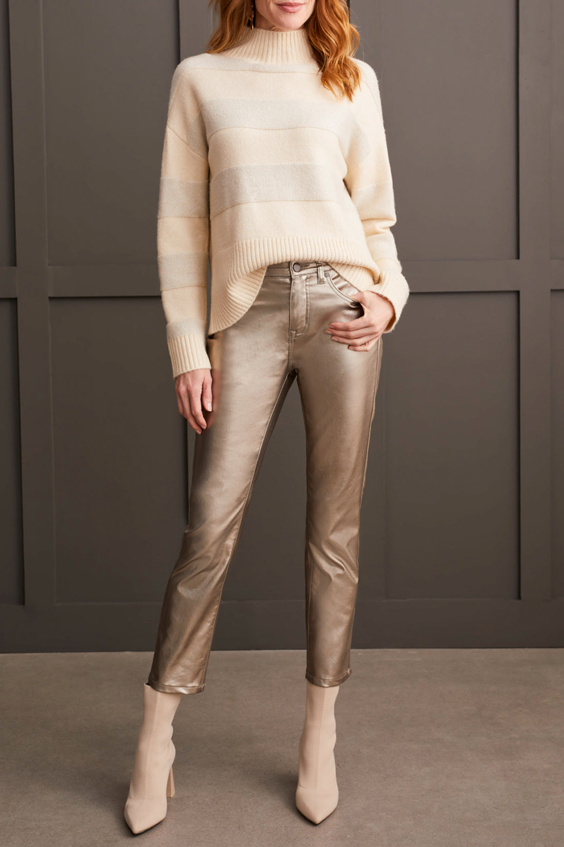 LONG SLEEVE MOCK NK SWEATER-MOONSTONE