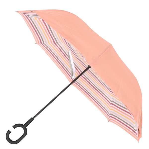 Stripe Reverse Open Inverted Umbrella