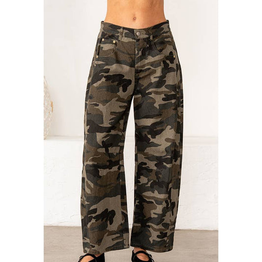 Camo Wide Leg Pants