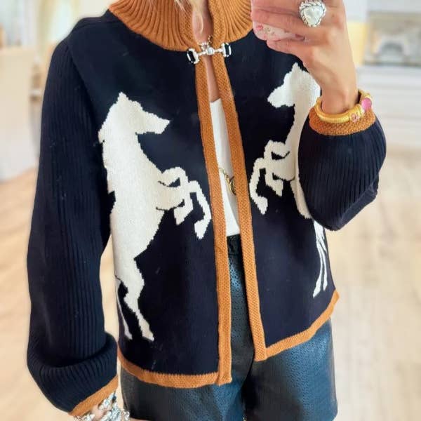 Riding in Style Horse bit Sweater