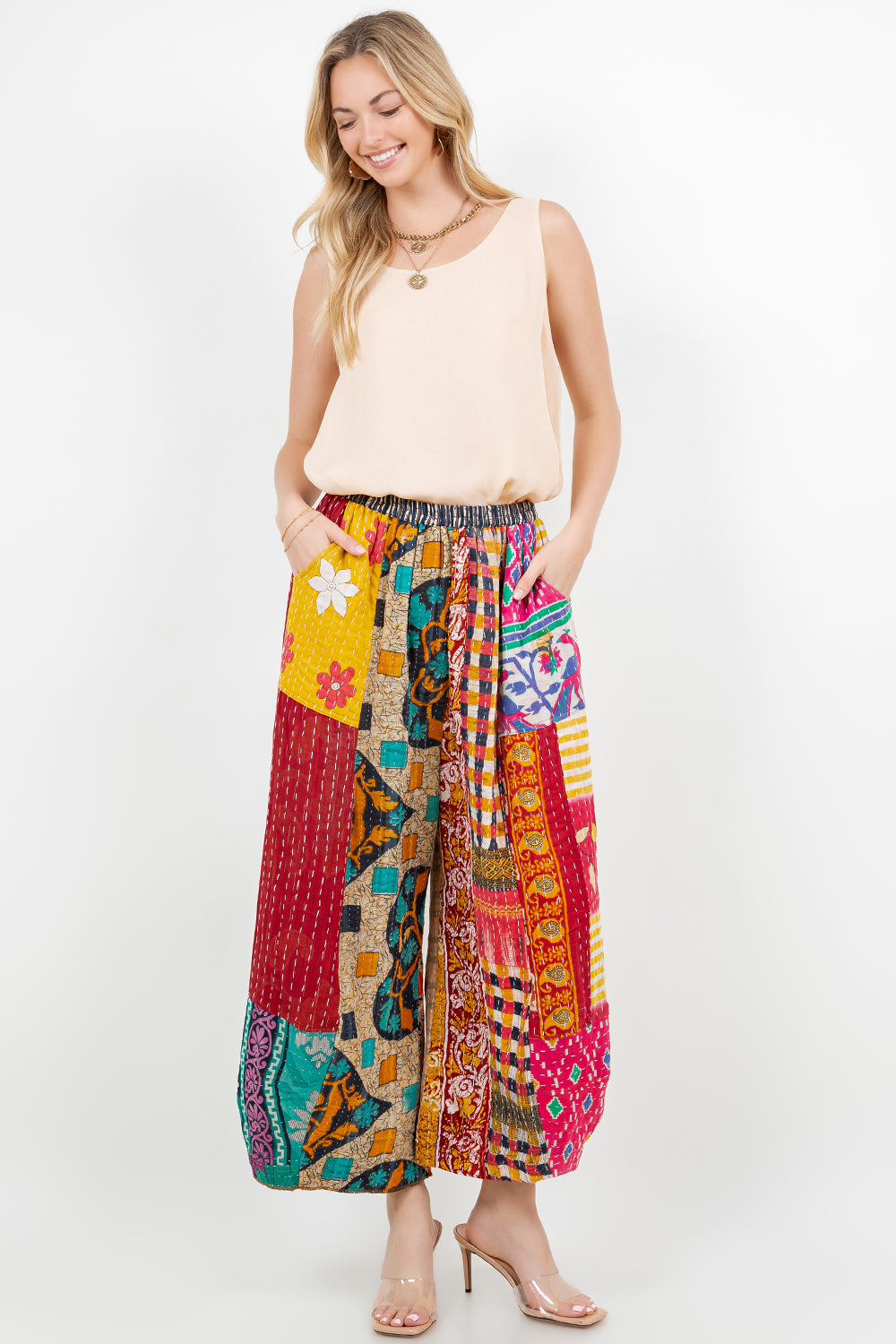 Patchwork Boho Multi Pants