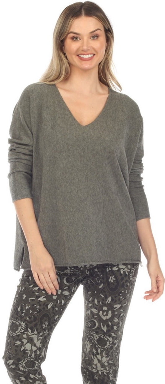 Olive V Neck Sweater