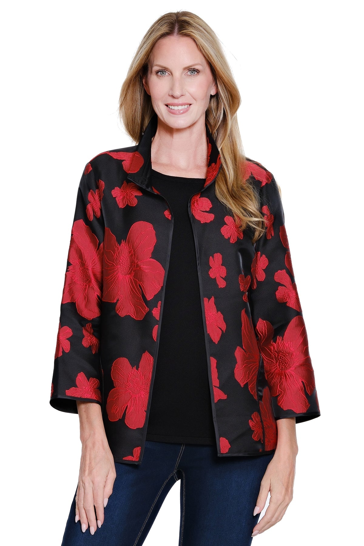 Woven Jacquard Jacket - Floral Multi
