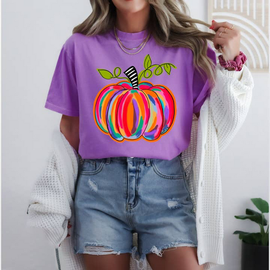 Pumpkin Purple Tee