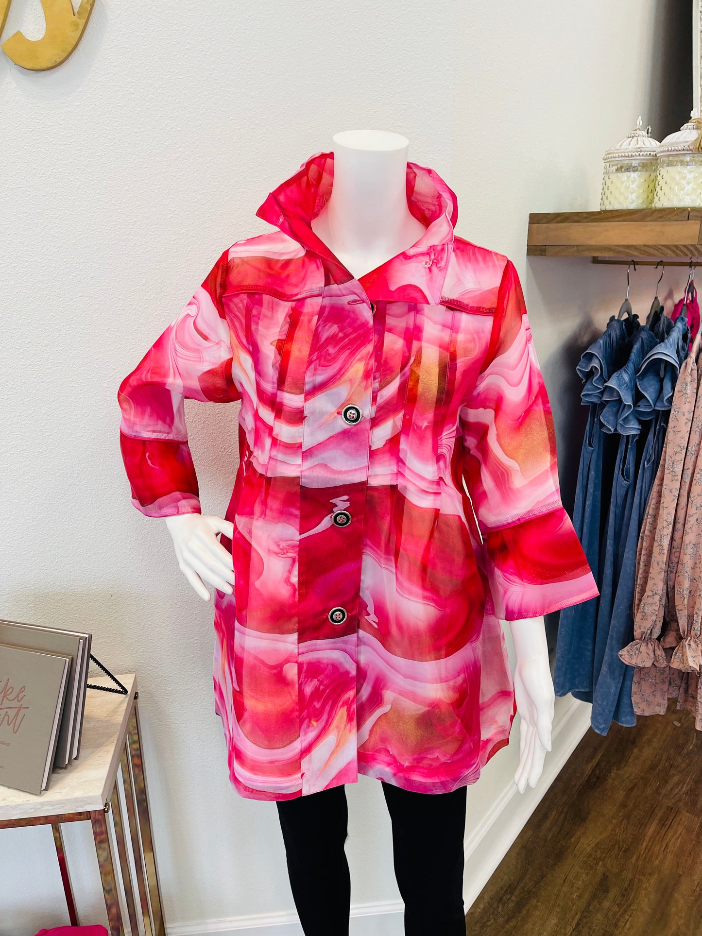 Tie-Dye Organza Jacket