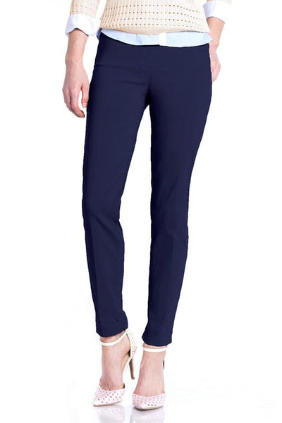 PULL-ON ANKLE PANT WITH BACK POCKETS - MIDNIGHT