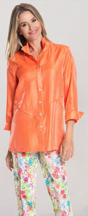 Coral Shimmer Shirt