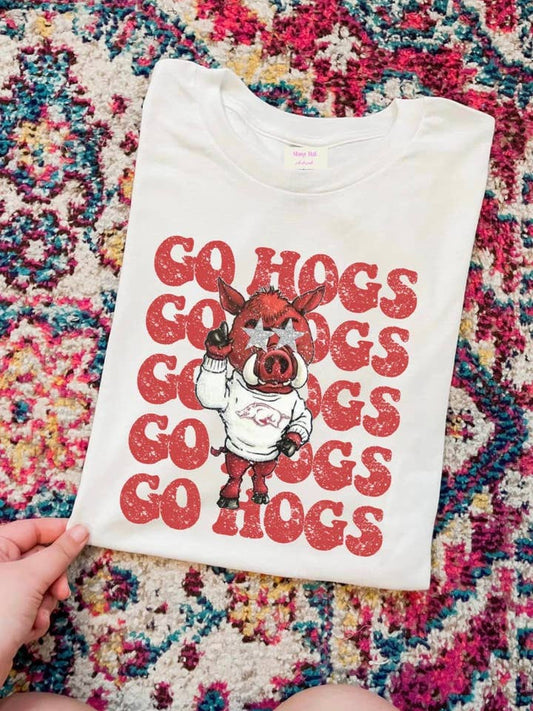 Go Hogs Star Sunnies Graphic Tee