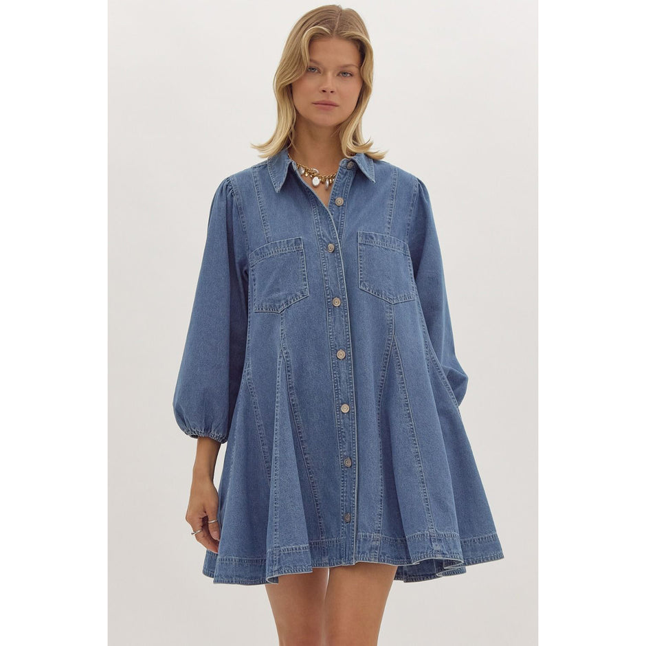 Mini Denim Dress