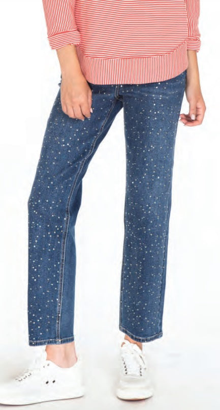 Midnight Indigo Bedazzled Jeans