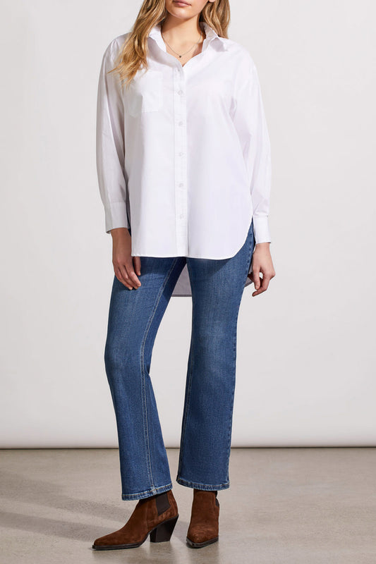 LOOSE FIT SHIRT-WHITE